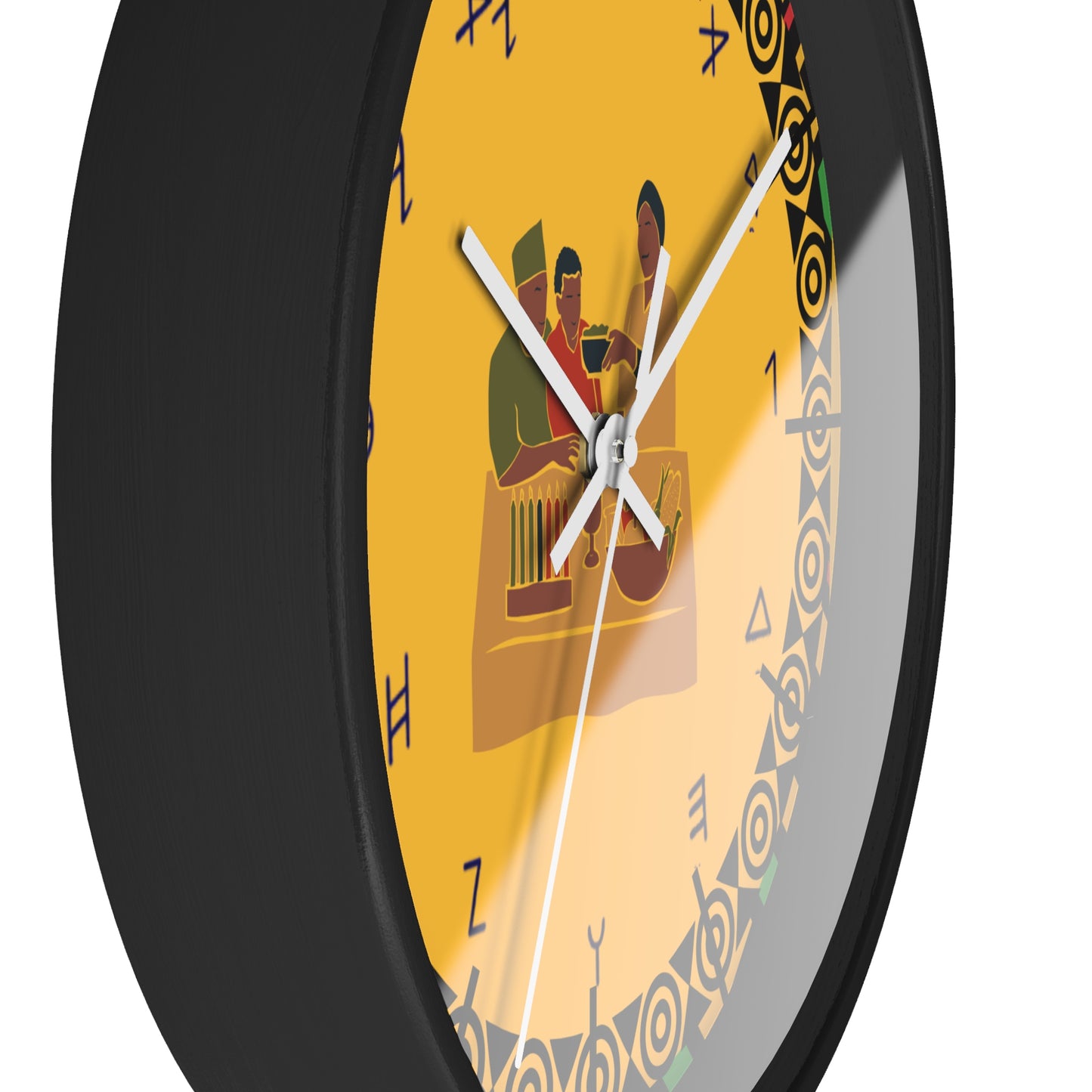Cultural Wall Clock - Vibrant Afrocentric Design for Home Decor