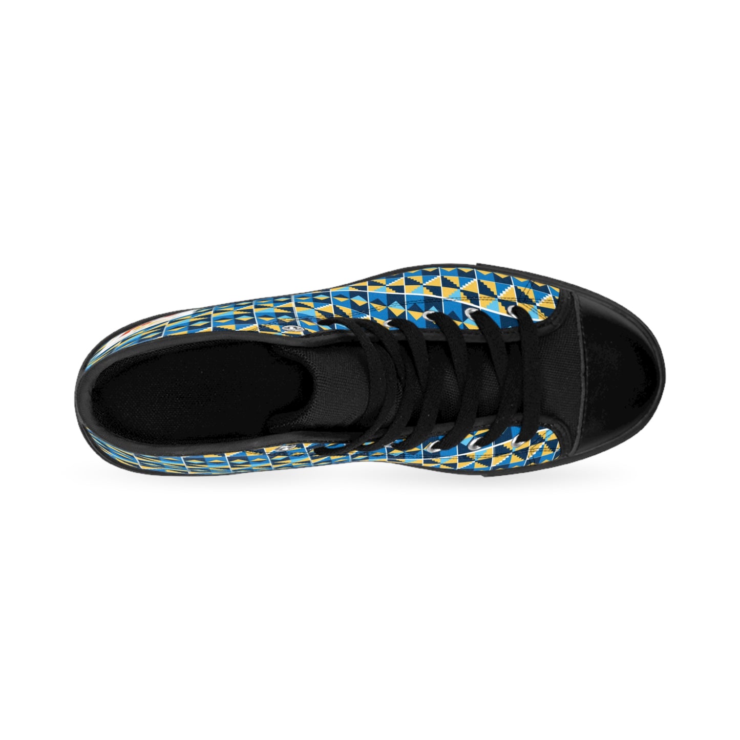 Kingdom of Priests - Blue Kente Women's Classic Sneakers - Holy Unto Yahuah Collection
