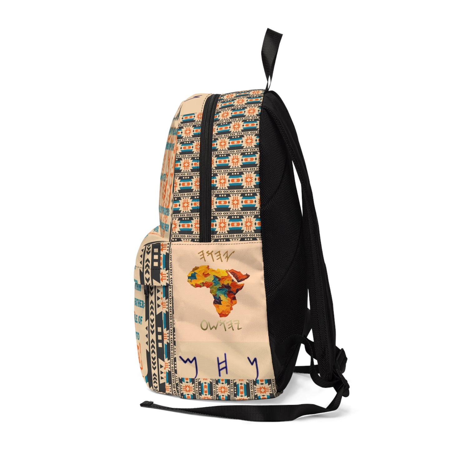 Call To Repentance - Orange Kente Unisex Classic Backpack - Scriptural Affirmations Collection