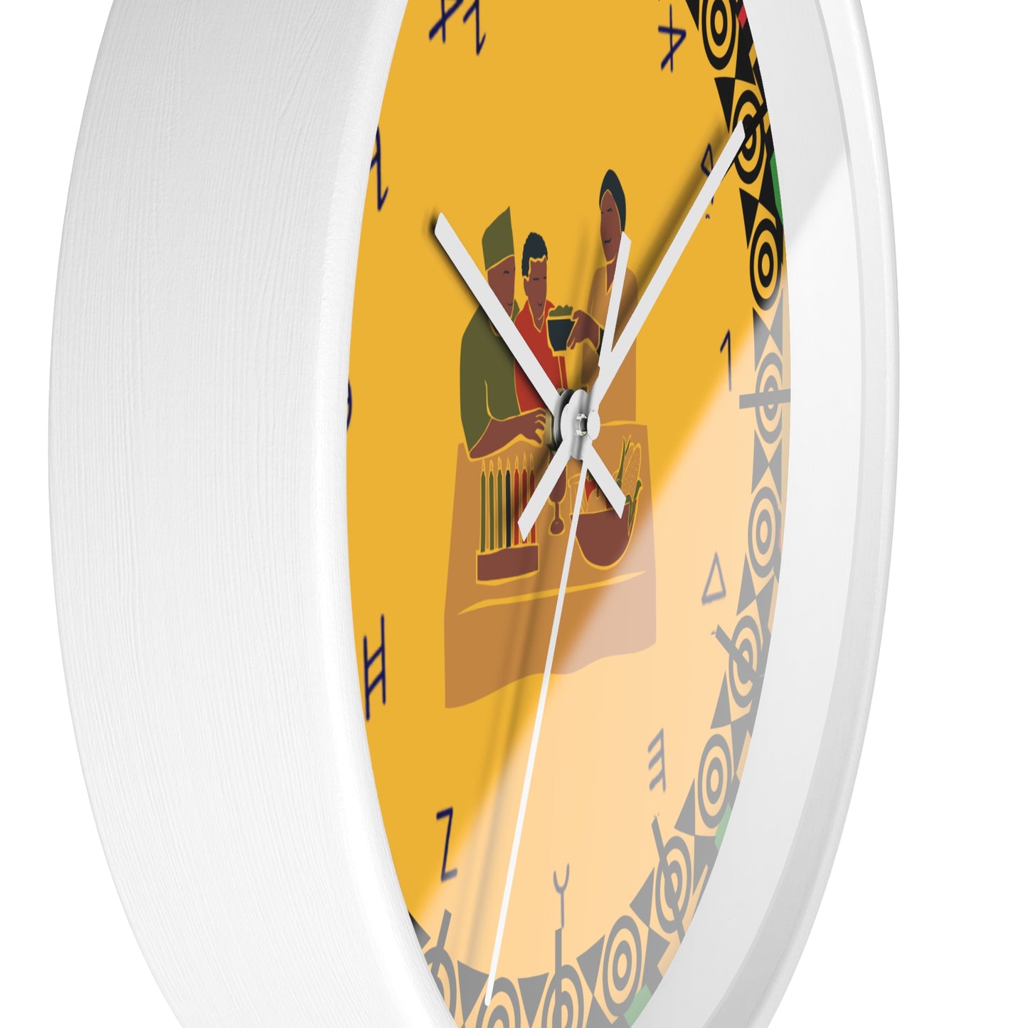 Cultural Wall Clock - Vibrant Afrocentric Design for Home Decor
