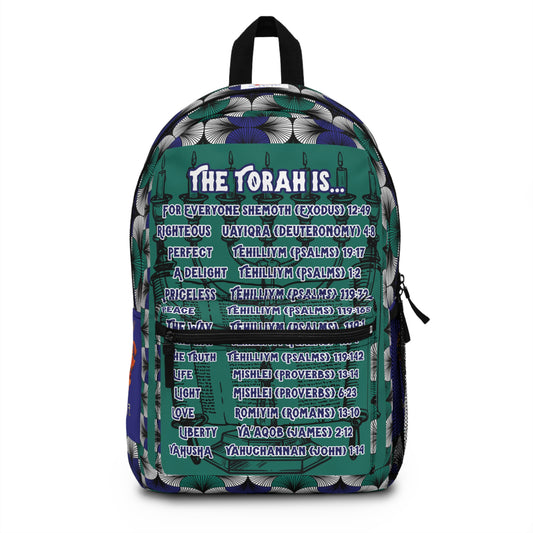 Torah Is - Royal Blue Kente Book Bag - Biblical Principles Collection