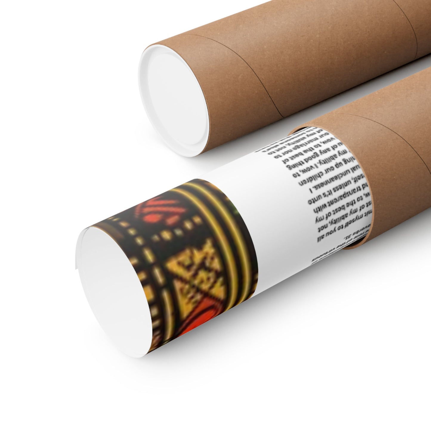 Marriage Ketubah- Black and Red Kente Ketubah Scrolls (Paleo Hebrew and English)- Qodesh Union Collection