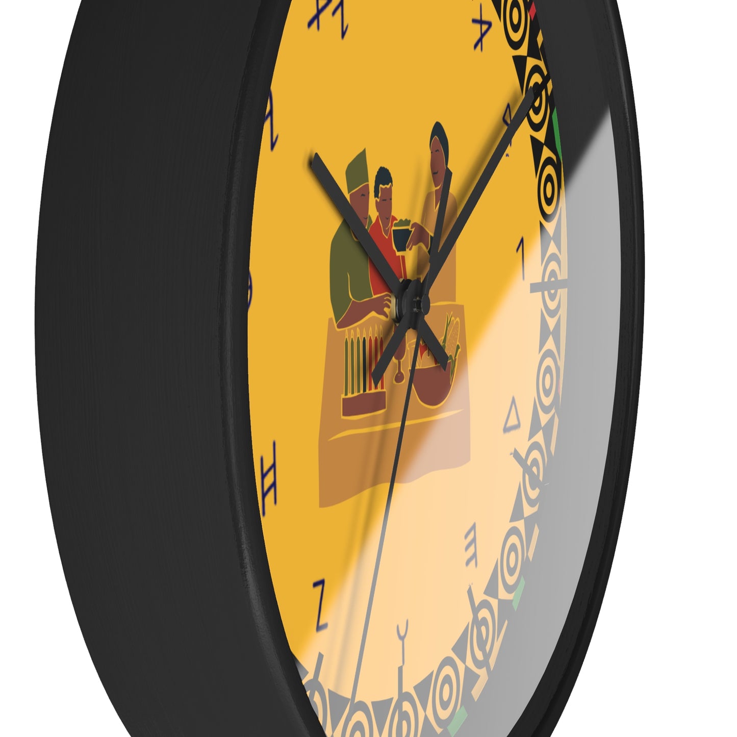 Cultural Wall Clock - Vibrant Afrocentric Design for Home Decor