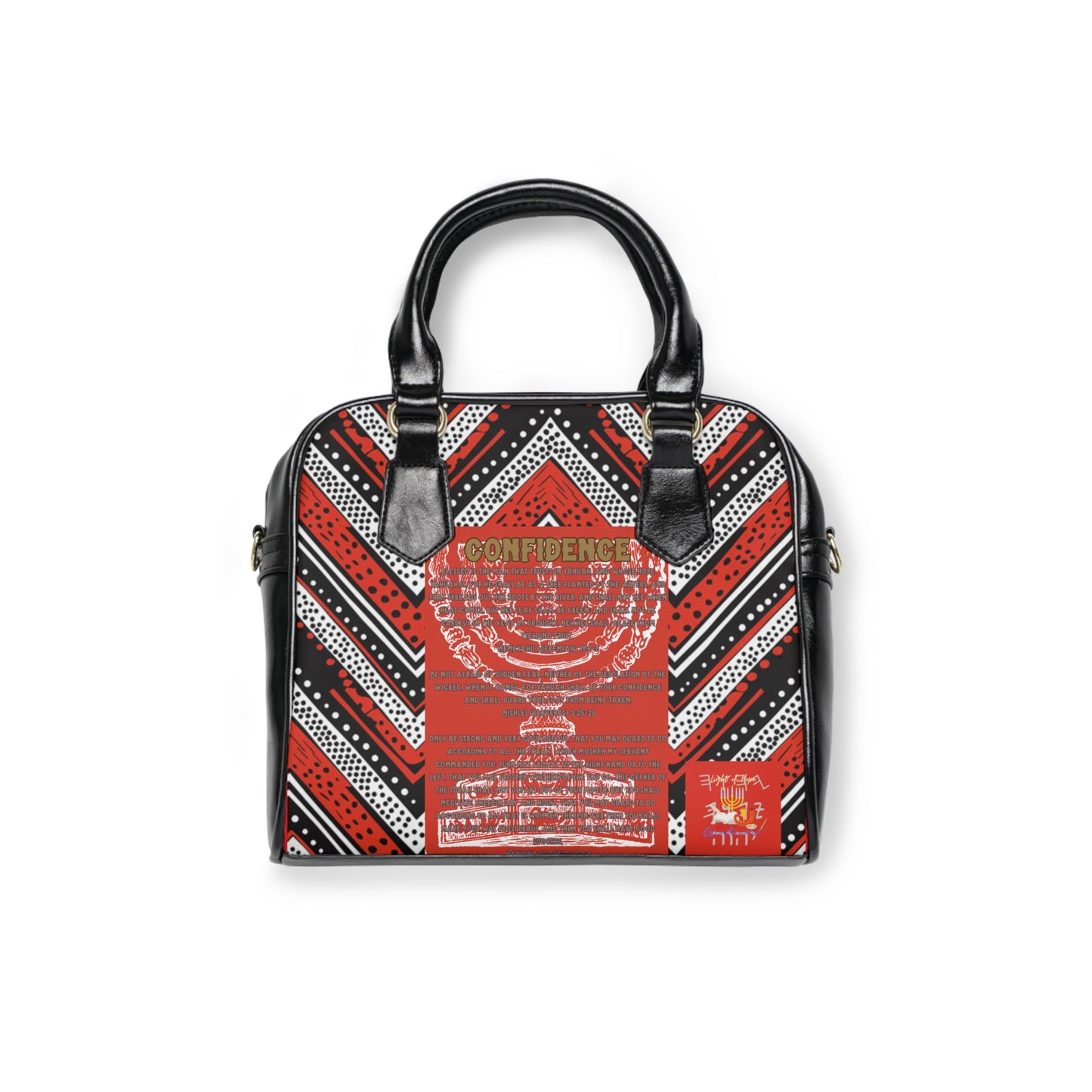 Confidence - Red Kente Shoulder Handbag -  Biblical Principles Collection