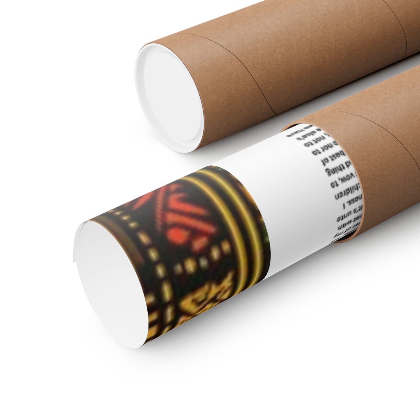 Marriage Ketubah- Black and Red Kente Ketubah Scrolls (Paleo Hebrew and English)- Qodesh Union Collection