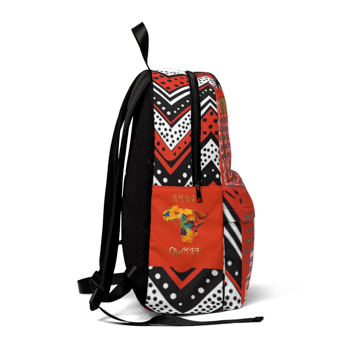 Confidence - Red Kente Unisex Backpack - Scriptural Affirmation Collection
