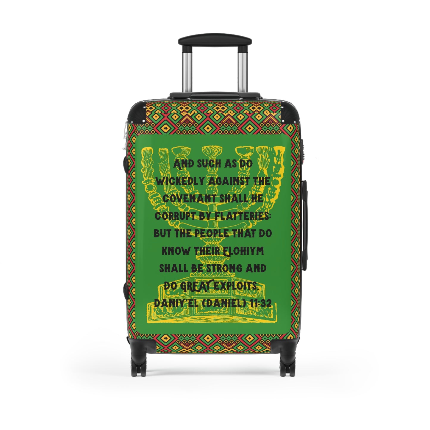 Great Exploits - Green Kente Suitcase - Yahuah’s Sent Ones Travel Collection