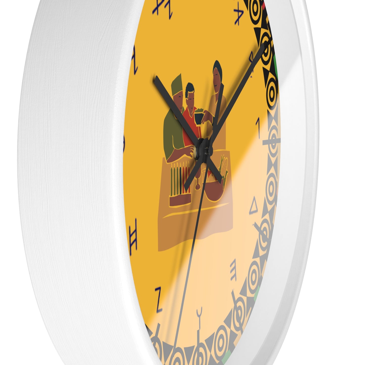 Cultural Wall Clock - Vibrant Afrocentric Design for Home Decor